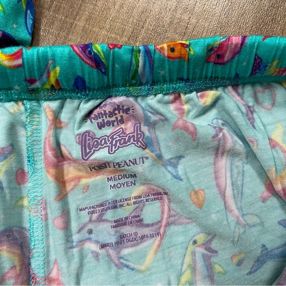 Posh Peanut Lisa Frank Dolphins Womens Pajamas - Picture 3 of 4